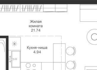 Продаю квартиру студию, 32.2 м2, Татарстан