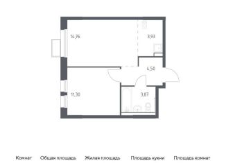Продам однокомнатную квартиру, 38.4 м2, Московская область, жилой комплекс Квартал Ивакино, к2