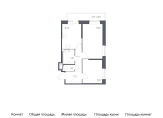 Продается 2-комнатная квартира, 48.9 м2, Санкт-Петербург, жилой комплекс Живи в Рыбацком, к76.2, Невский район