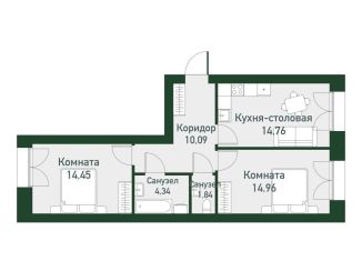 Продается 2-комнатная квартира, 61 м2, Екатеринбург, метро Чкаловская