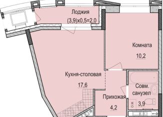 Продам 1-ком. квартиру, 35.9 м2, Казань, Приволжский район