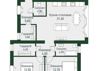 Продаю двухкомнатную квартиру, 81 м2, Челябинская область, Спортивная улица, 22