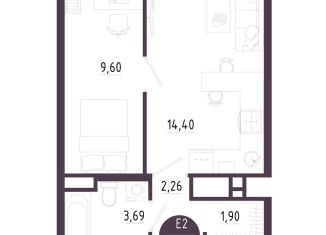 Продам однокомнатную квартиру, 31.9 м2, Тульская область
