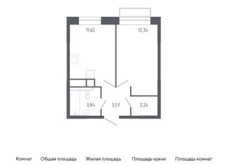 1-ком. квартира на продажу, 33.6 м2, Балашиха, жилой квартал Новоград Павлино, к6