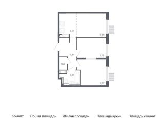 3-комнатная квартира на продажу, 53.3 м2, Москва, жилой комплекс Молжаниново, к1, метро Пятницкое шоссе