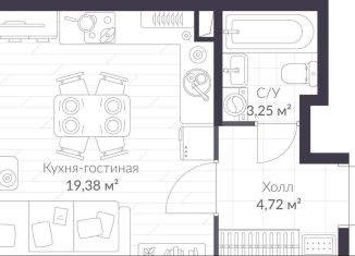 Продам квартиру студию, 26.8 м2, Санкт-Петербург, Приморский район