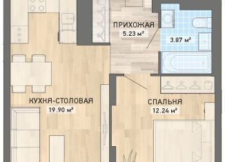 Продается однокомнатная квартира, 44.5 м2, Екатеринбург, ЖК Просторы
