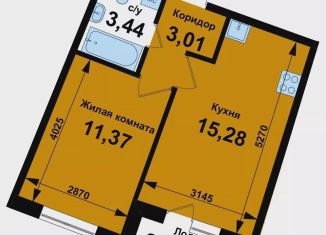 1-комнатная квартира на продажу, 34.3 м2, Нижегородская область