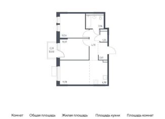 Продам 2-комнатную квартиру, 52.6 м2, Москва, САО