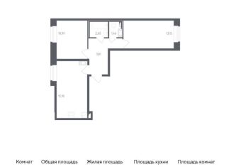 Продается двухкомнатная квартира, 52 м2, Санкт-Петербург, жилой комплекс Новое Колпино, к34