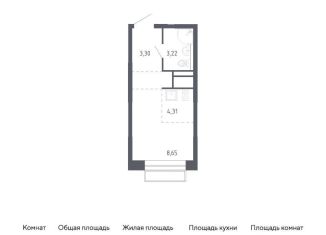 Продам квартиру студию, 19.5 м2, Балашиха, жилой квартал Новоград Павлино, к6