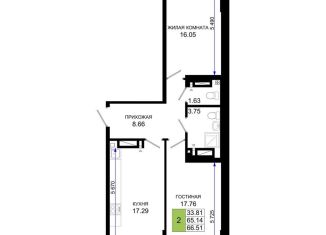 Продам 3-ком. квартиру, 66.5 м2, Ростов-на-Дону, Октябрьский район