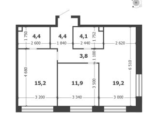 Продам двухкомнатную квартиру, 63 м2, Москва, Даниловский район, 3-я очередь, к6