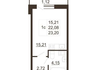 Продажа квартиры студии, 23.2 м2, Ленинградская область, улица Хохлова, 16