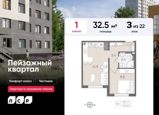 Продается однокомнатная квартира, 32.5 м2, Санкт-Петербург, метро Гражданский проспект