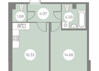 Продается 1-ком. квартира, 42.4 м2, Санкт-Петербург, Выборгский район, улица Строителей, 3к2