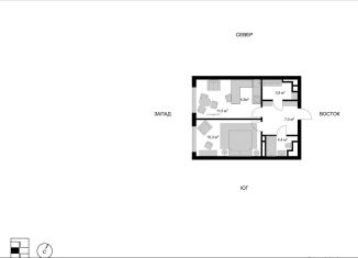 Продается 2-комнатная квартира, 46.6 м2, Московская область, жилой комплекс Квартал Светлый, к4