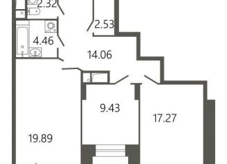 Продажа двухкомнатной квартиры, 75.7 м2, Московская область, Советская улица, 18к2