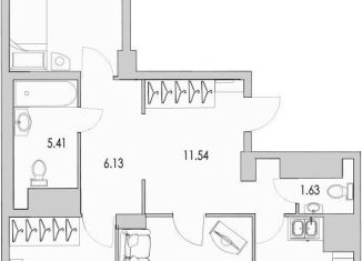 Продается трехкомнатная квартира, 91.5 м2, Санкт-Петербург, Выборгский район, улица Кустодиева, 7к1