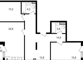 Продаю 2-ком. квартиру, 93.9 м2, Москва, САО, Михалковская улица, 48к1