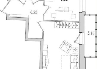 Продается 1-ком. квартира, 41.7 м2, Санкт-Петербург, улица Кустодиева, 5к1, метро Парнас