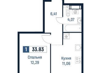 Продажа 1-ком. квартиры, 33.8 м2, Мурино