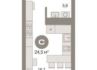 Продажа квартиры студии, 24.5 м2, Москва, метро Стахановская