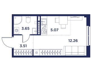 Продам квартиру студию, 24.5 м2, Санкт-Петербург