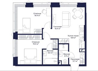 Продажа 2-ком. квартиры, 63.6 м2, Москва, 3-й Силикатный проезд, 10, метро Хорошёвская