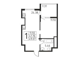 Продам 1-ком. квартиру, 49.1 м2, посёлок городского типа Черноморское, Евпаторийская улица