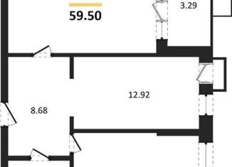 Продаю двухкомнатную квартиру, 59.5 м2, Воронеж, набережная Чуева, 7, Железнодорожный район