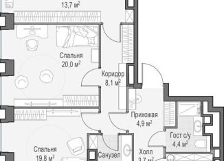 Продаю 3-ком. квартиру, 166.4 м2, Москва