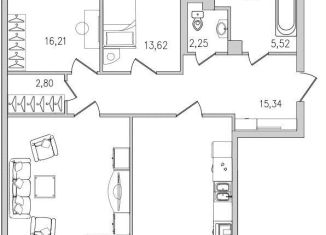 Продам 3-комнатную квартиру, 114 м2, Санкт-Петербург, муниципальный округ Пулковский Меридиан, Московский проспект, 183-185Ак5А