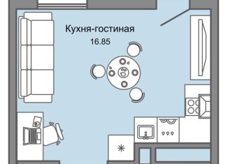 Продается квартира студия, 27 м2, Ульяновск, улица Генерала Кашубы, 4, Заволжский район