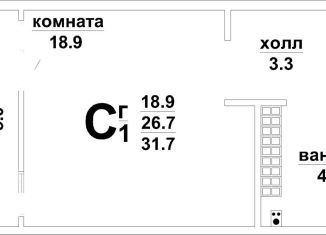 Продаю квартиру студию, 31.6 м2, Свердловская область