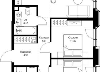 Продажа двухкомнатной квартиры, 59 м2, Москва, СВАО, проспект Мира, 186Ас1