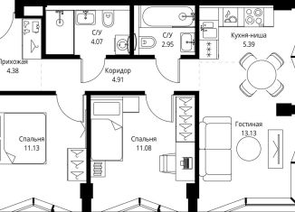 Продам двухкомнатную квартиру, 57 м2, Москва, метро Ботанический сад, проспект Мира, 186Ас1