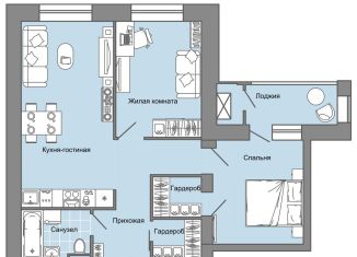 Продается 3-ком. квартира, 64 м2, село Первомайский, улица Строителя Николая Шишкина, 11к1, ЖК Знак