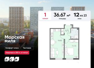 Продажа однокомнатной квартиры, 36.7 м2, Санкт-Петербург, метро Ленинский проспект