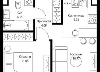 Продается 1-ком. квартира, 35.8 м2, Москва, проспект Мира, 186Ас1