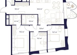 Продам 3-комнатную квартиру, 90 м2, Москва, жилой комплекс Союз, к3