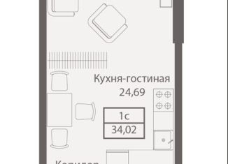 Продам 1-ком. квартиру, 34 м2, Москва, САО, улица Академика Ильюшина, 21