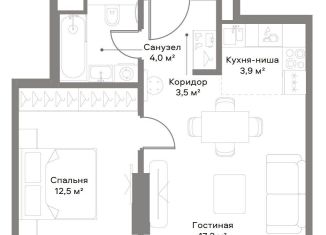 Продается 1-ком. квартира, 41.6 м2, Москва, ЖК Слава, Ленинградский проспект, вл8