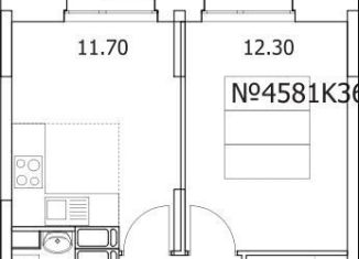 Продам 1-ком. квартиру, 36.6 м2, Люберцы, Солнечная улица, 2