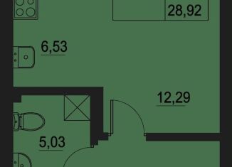 Продажа квартиры студии, 28.9 м2, Казань