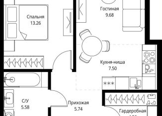 Продается 1-ком. квартира, 46.3 м2, Москва, проспект Мира, 186Ас1