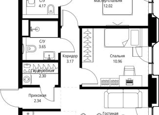 Продам двухкомнатную квартиру, 56.6 м2, Москва, проспект Мира, 186Ас1