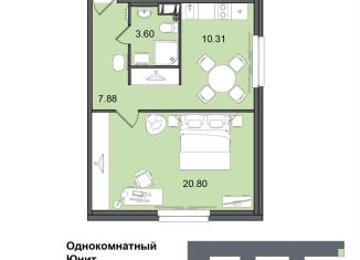 Продаю 1-комнатную квартиру, 42.6 м2, Санкт-Петербург, Московский район, Витебский проспект, 99к1