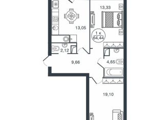 Продается 2-ком. квартира, 64.4 м2, Тверь, Московский район