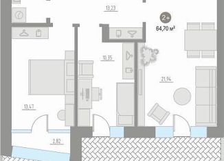 Продам 2-комнатную квартиру, 113.1 м2, село Кулаково